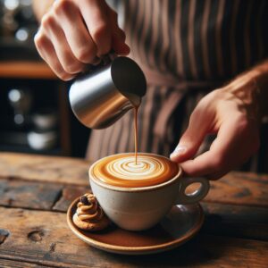 طرز تهیه لاته با کره بیسکویت