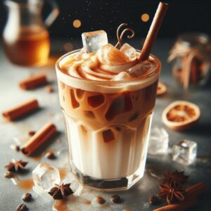 آیس لاته دارچین عسل